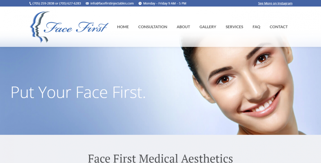 Face First Medical Aesthetics Botox® and Dermal Fillers