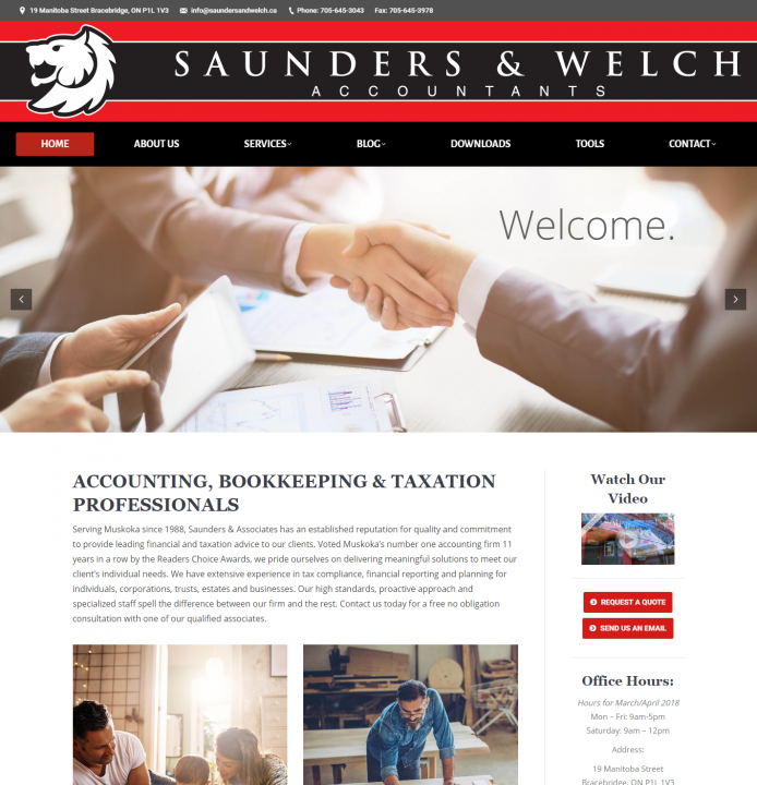 SaundersWelch - Website Design