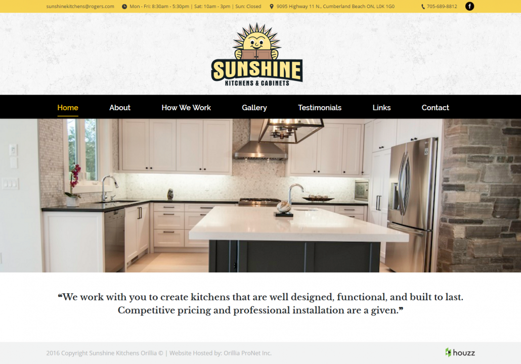 Sunshine - Website Design