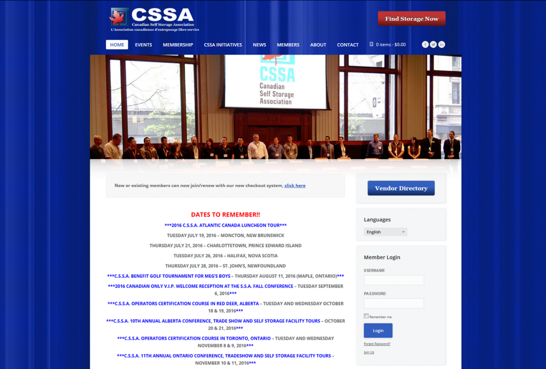 cssa 2016 - Website Design